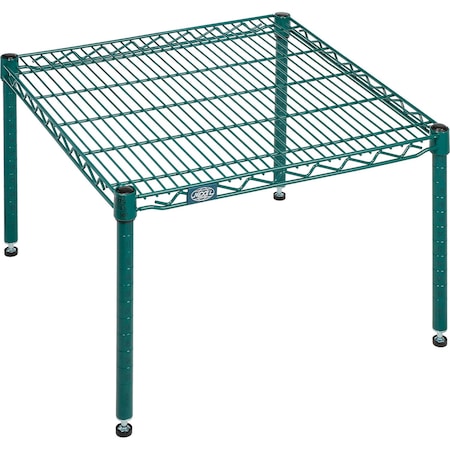 Nexel Poly-Green Wire Dunnage Rack, 30W x 24D x 14H P2430G